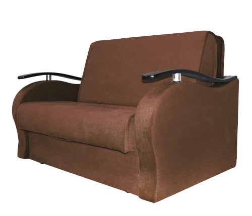 Диван аккордеон Алекс велюр коричневый 140