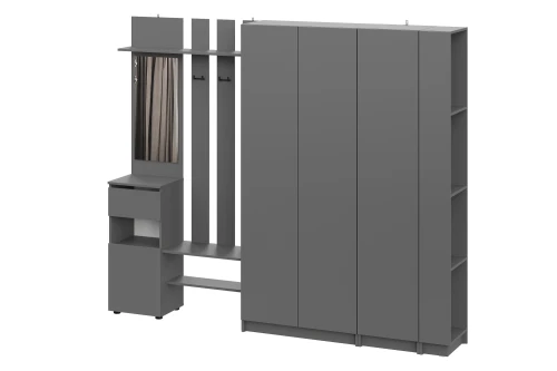 Прихожая Бали, Графит. Комплект 4