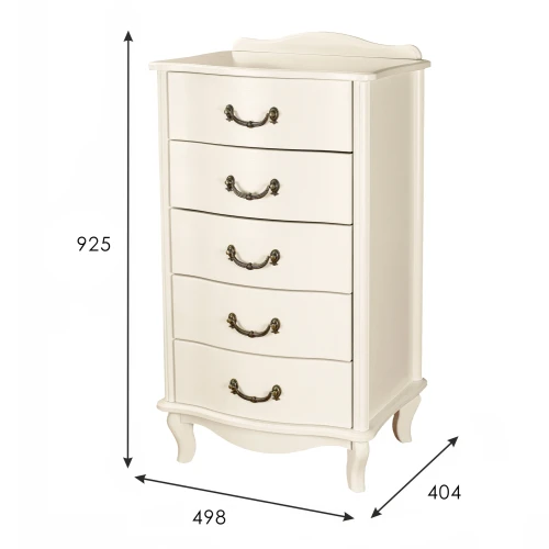 Комод Джульетта узкий 5 ящ., дуб шампань