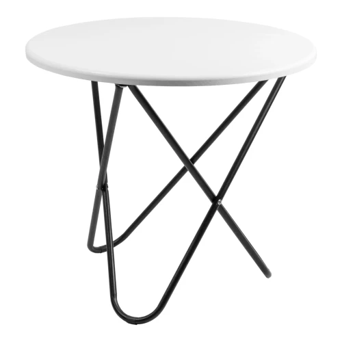 Столик журнальный SHT-CT20 белый мрамор/черный муар