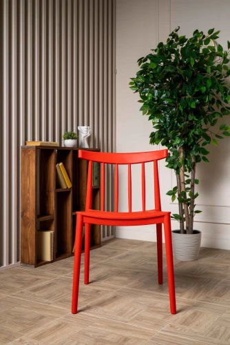 Пластиковый стул KAI красный