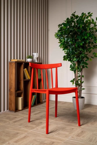 Пластиковый стул KAI красный