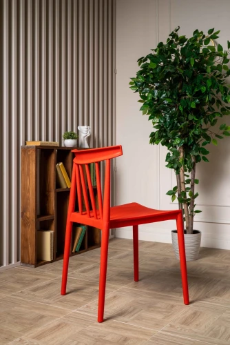 Пластиковый стул KAI красный