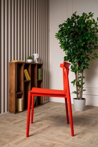 Пластиковый стул KAI красный
