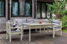 Обеденный комплект SIERRA белого цвета