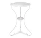 Столик журнальный SHT-CT10 белый муар