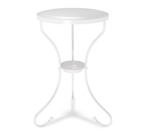 Столик журнальный SHT-CT10 белый муар