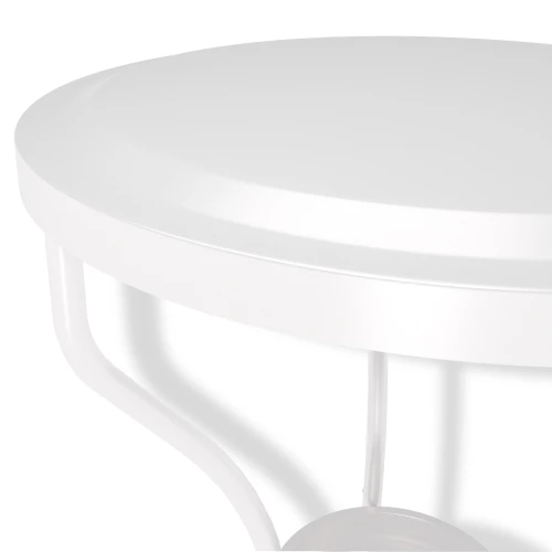 Столик журнальный SHT-CT10 белый муар