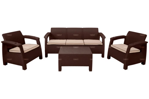 Комплект уличной мебели TWEET Terrace Set Max, венге