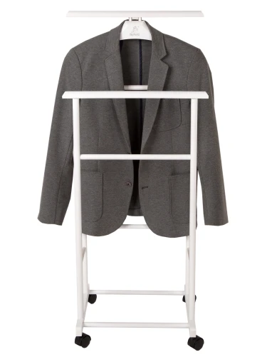 Вешалка костюмная на колесах В 22Н белый