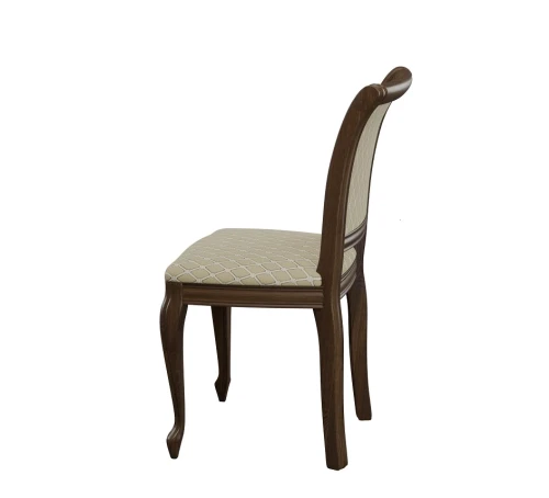 Стул Кабриоль, Орех тёмный, ткань Призма 37/1