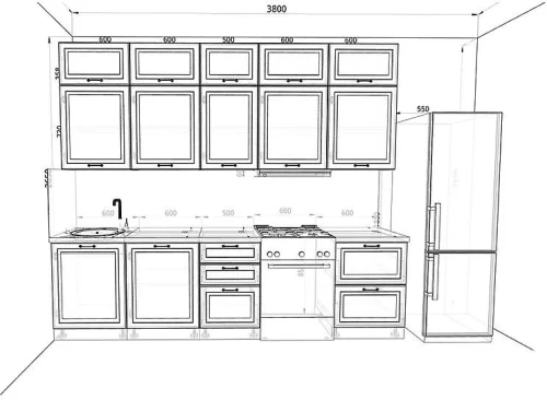 Кухня Ницца Роял Комплектация 3