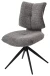 Стул ДЕЛИ (DELI) 360 град, цвет СЕРЫЙ H300126-3, ткань / ЧЕРНЫЙ каркас, ®DISAUR
