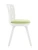 DC275 Стул пластиковый, каркас Белый, подушка Зеленая