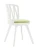 DC275 Стул пластиковый, каркас Белый, подушка Зеленая