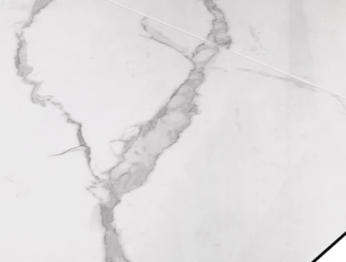 Стол DikLine SFE160 Керамика Белый мрамор/подстолье черное/опоры черные (2 уп.)