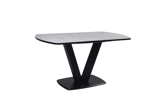 Стол Саен 14 Черный/Жемчужный Перито