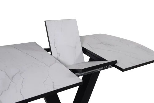 Стол Саен 14 Черный/Жемчужный Перито