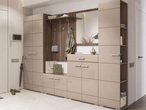 Пенал-стеллаж Вегас, кофе с молоком/шимо темный