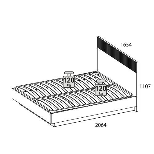 VINATI, Кровать 160 с подъемником. Цвет ПЕРСИДСКИЙ ЖЕМЧУГ/ АМАРОК