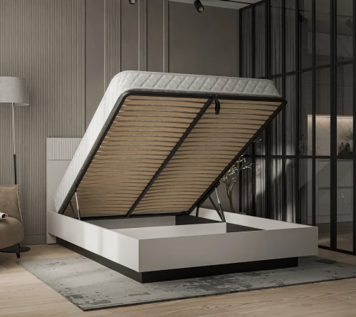 VINATI, Кровать 160 с подъемником. Цвет ПЕРСИДСКИЙ ЖЕМЧУГ/ АМАРОК