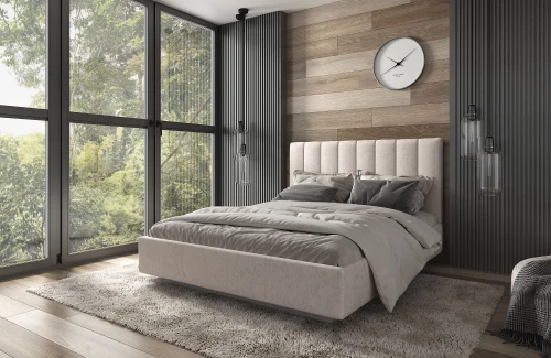 Кровать SABRINA 160 с подъемником. Цвет NEBBY 304