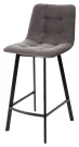 Полубарный стул CHILLI-QB SQUARE графит #14, велюр/ черный каркас (H=66cm) М-City Полубарный стул CHILLI-QB SQUARE графит #14, велюр/ черный каркас (H=66cm) М-City