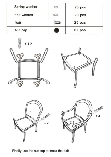Комплект из литого алюминия Delhi 120