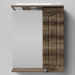 Зеркало Адам 55, Дуб крымский коричневый ПВХ 131005-9005, правая