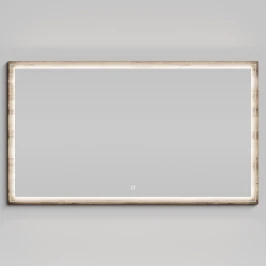 Зеркало Лайт 140, Дуб крымский коричневый ПВХ 131005-9005