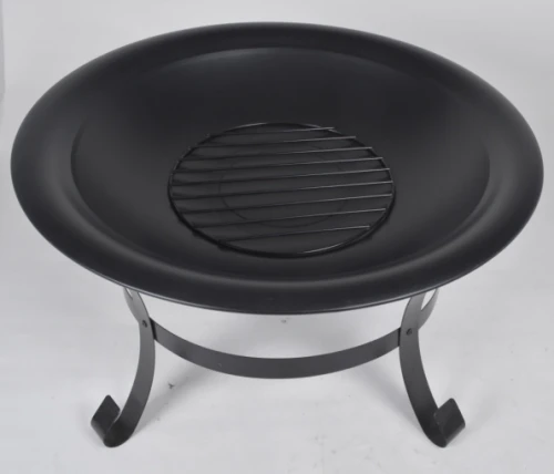 Чаша для костра с черным порошковым покрытием, кочерга в комплекте. Толщина казана 5мм
