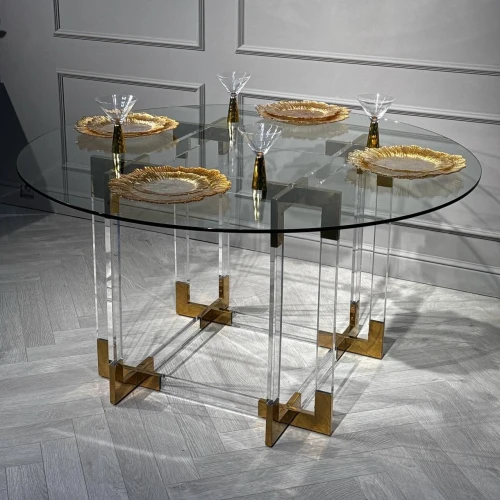 Стол обеденный Никсон MH-07DT, прозрачный