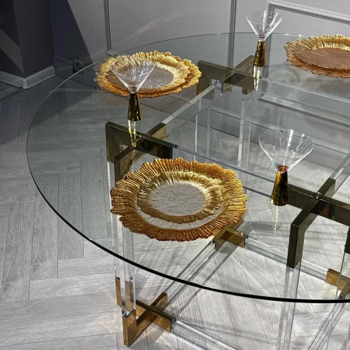 Стол обеденный Никсон MH-07DT, прозрачный