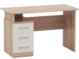 Стол «Гарвард» 120 3ящ, Дуб сонома/Белый