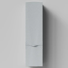 Пенал Эйфория 40 F5, пример RAL 7040 Серое окно, матовая, подвесной, правый