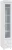 Шкаф-пенал 1дв. (гл.410) со стеклом и ящиками Монако МН-31 белое дерево