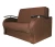 Диван аккордеон Алекс велюр коричневый 160