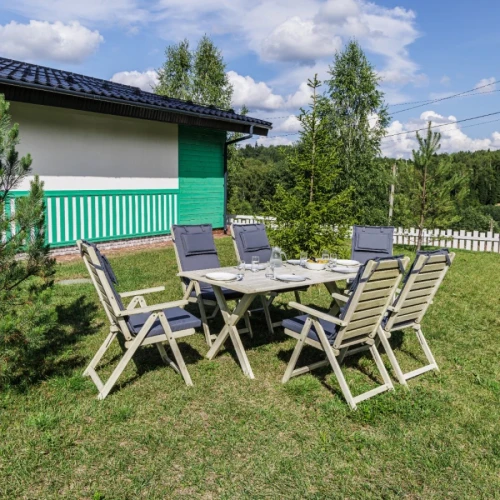 Обеденный комплект CAMILLA белого цвета