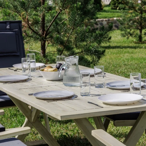 Обеденный комплект CAMILLA белого цвета