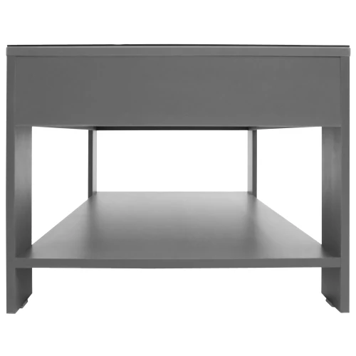 Стол журнальный BeautyStyle 26 графит темный U961/стекло черное