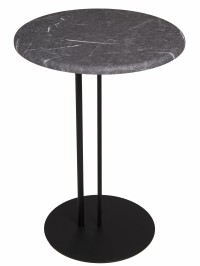 Стол приставной МеталлАрт М015 черный мрамор/черный