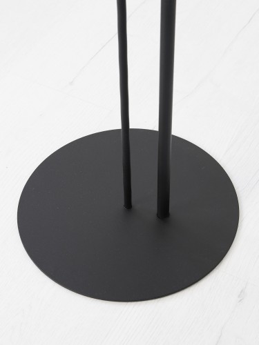 Стол приставной МеталлАрт М015 черный мрамор/черный