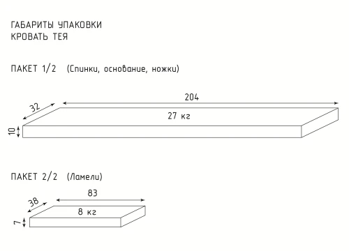 Кровать КМД 37 ТЕЯ 140 белый