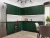 Угловая модульная кухня Дублин-02 Special Green Graphite 2140*2200/2400*600