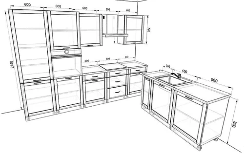 Кухня Базис Nicole Комплектация 4
