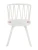 DC275 Стул пластиковый, каркас Белый, подушка Розовая
