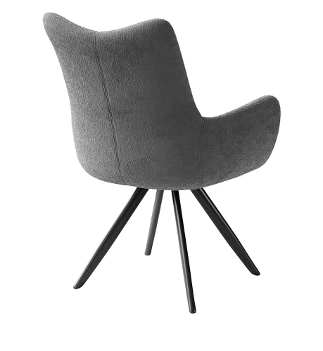 Стул DikLine 351 поворотный BL13 серый, ножки черные