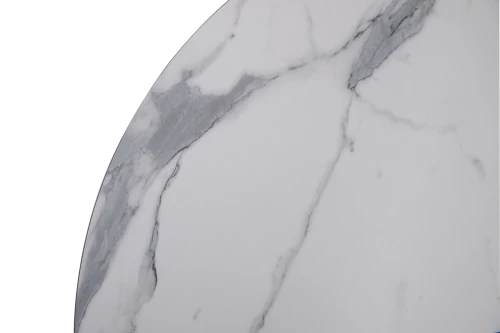 Стол Андромеда D100, Черный/Мрамор