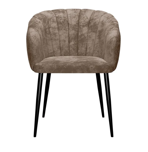 Стул DikLine 442 поворотный, M05 шоколад, ножки черные