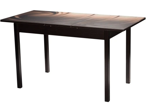 Стол М82 ДП1-03-03 1100(1400)*680 «Бристоль» Стекло Мателюкс с/в «Шоколад/орех», Н/с Арабискат